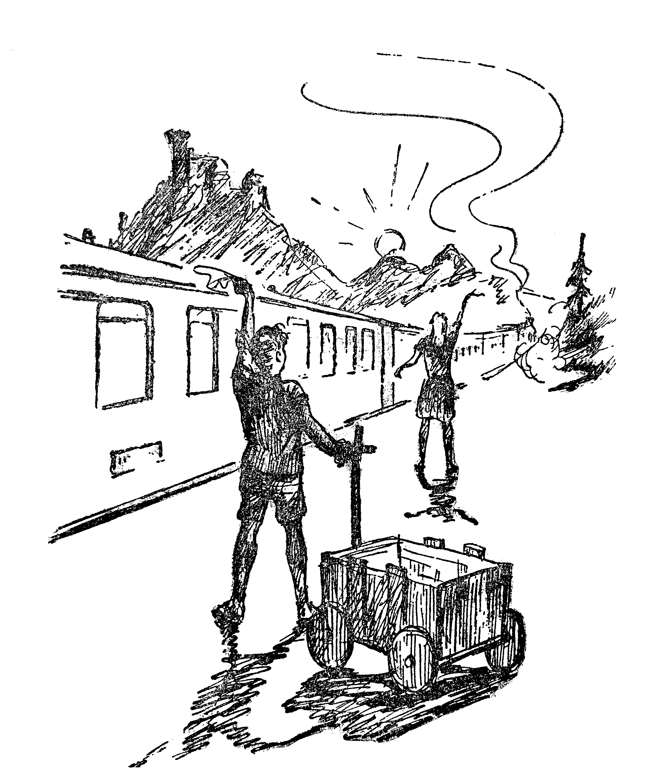 Ulla und Walter nehmen Abschied am Bahnhof